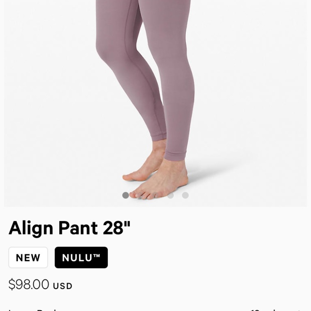 Lululemon align pant 28’’